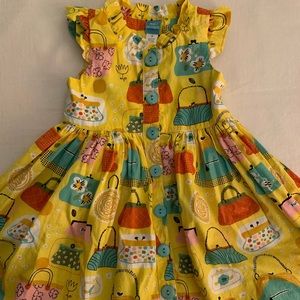 Yellow purse motif dress
